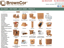 Tablet Screenshot of boxes.browncor.com